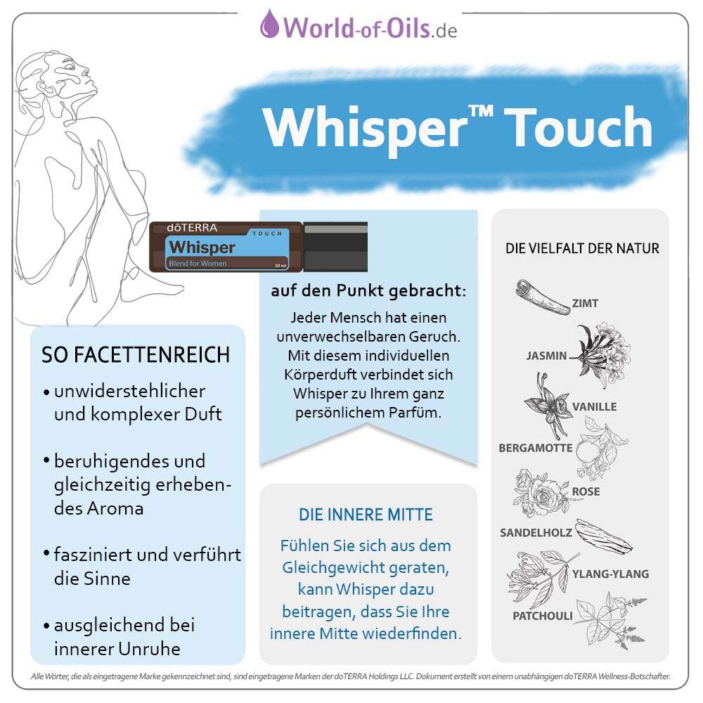 doTERRA Whisper Touch - Mischung für Frauen - Roll-On