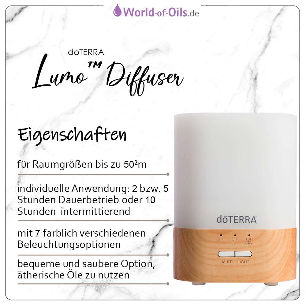 doTERRA Lumo Ultraschall-Diffuser - EU-Stecker