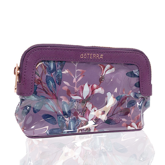doTERRA Lila Täschchen mit Blumenmuster
