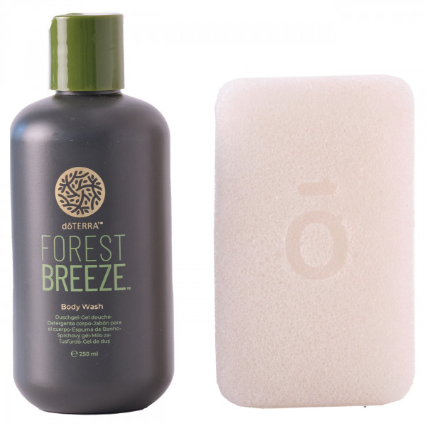 doTERRA Forest Breeze Duschgel mit Konjac-Schwamm
